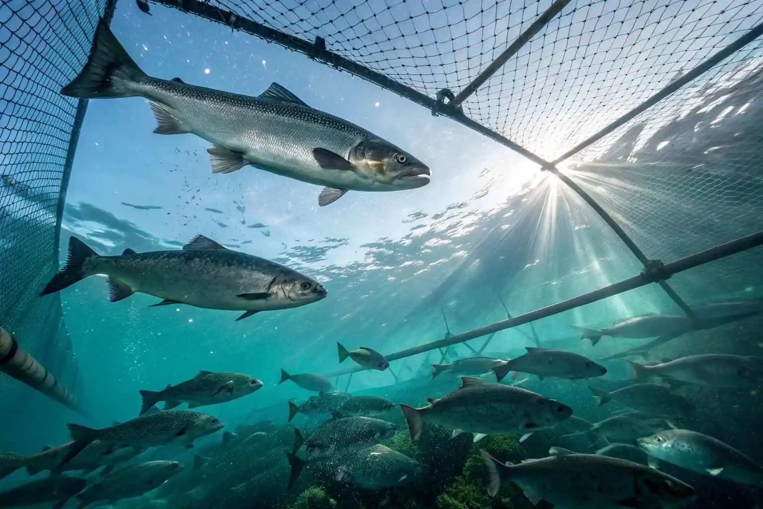 Close-up of high-quality salmon fillets