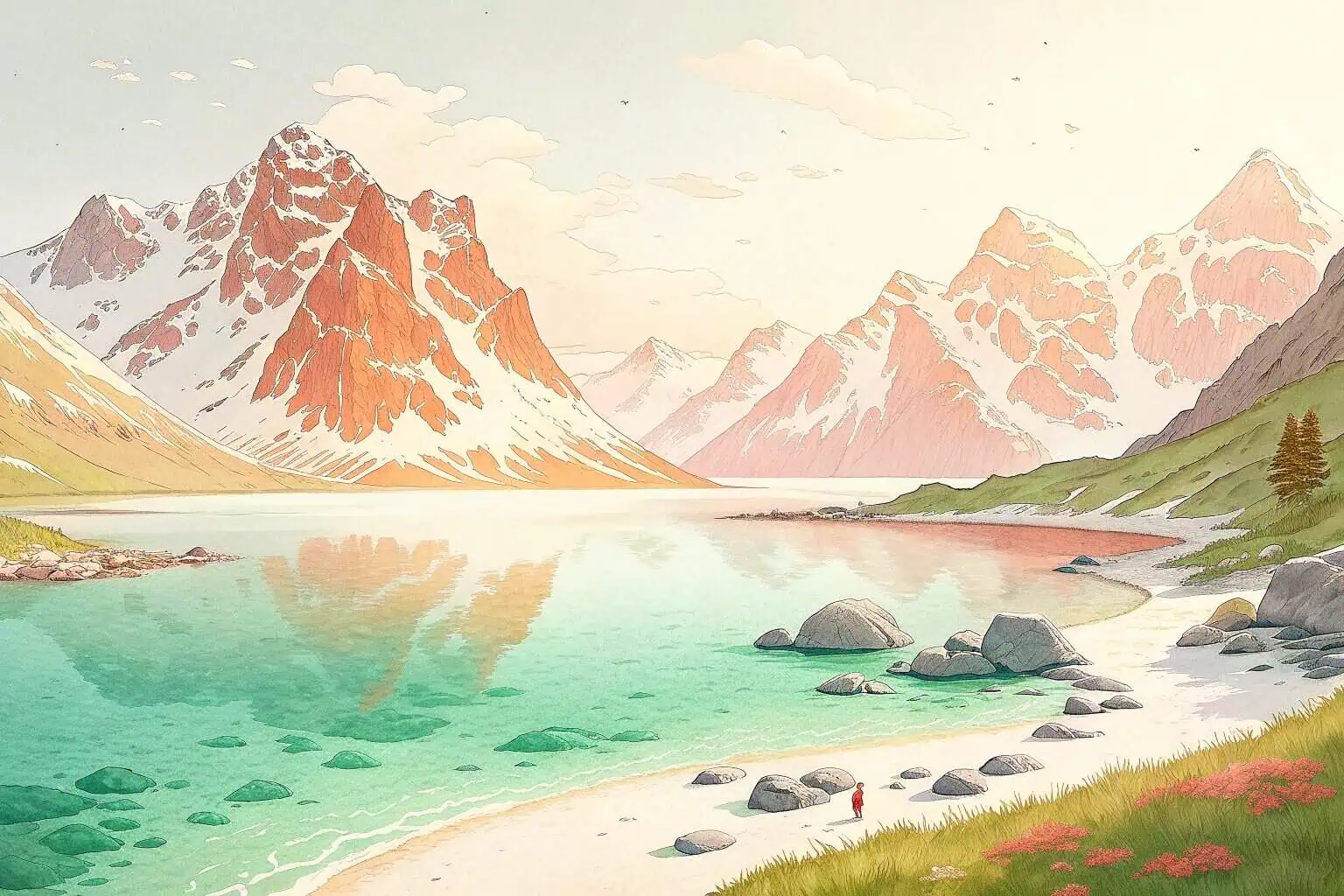 A pristine Norwegian fjord, ideal for fish farming