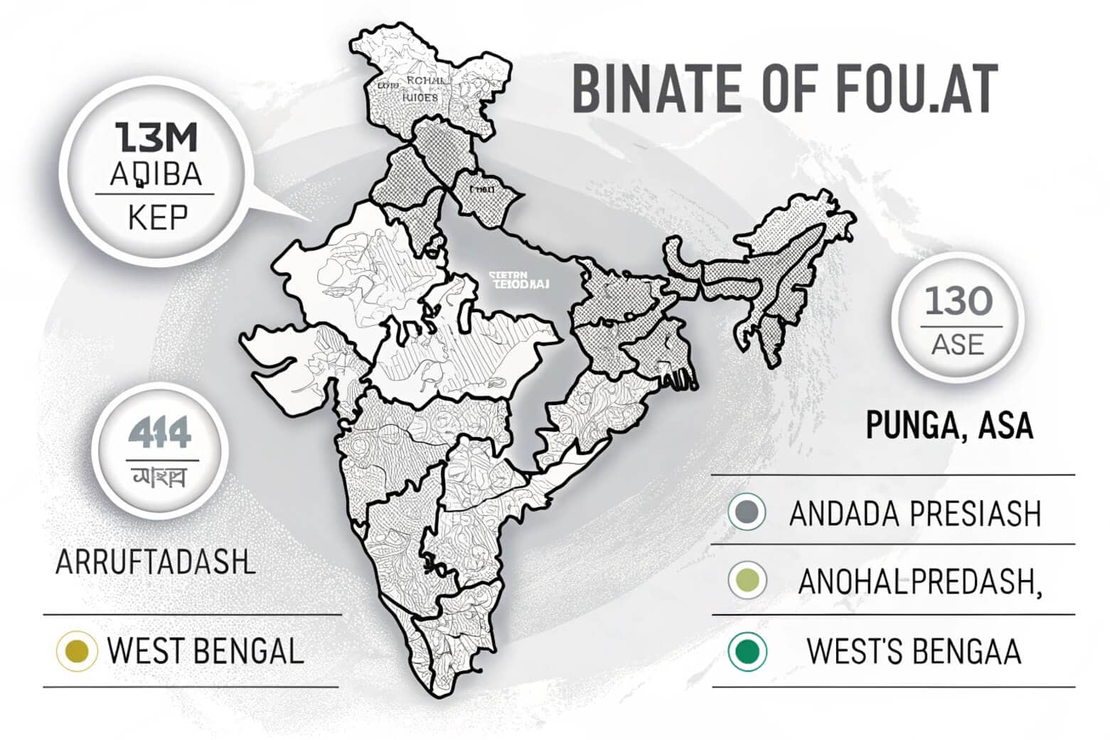Map of India highlighting different states with fish farming potential