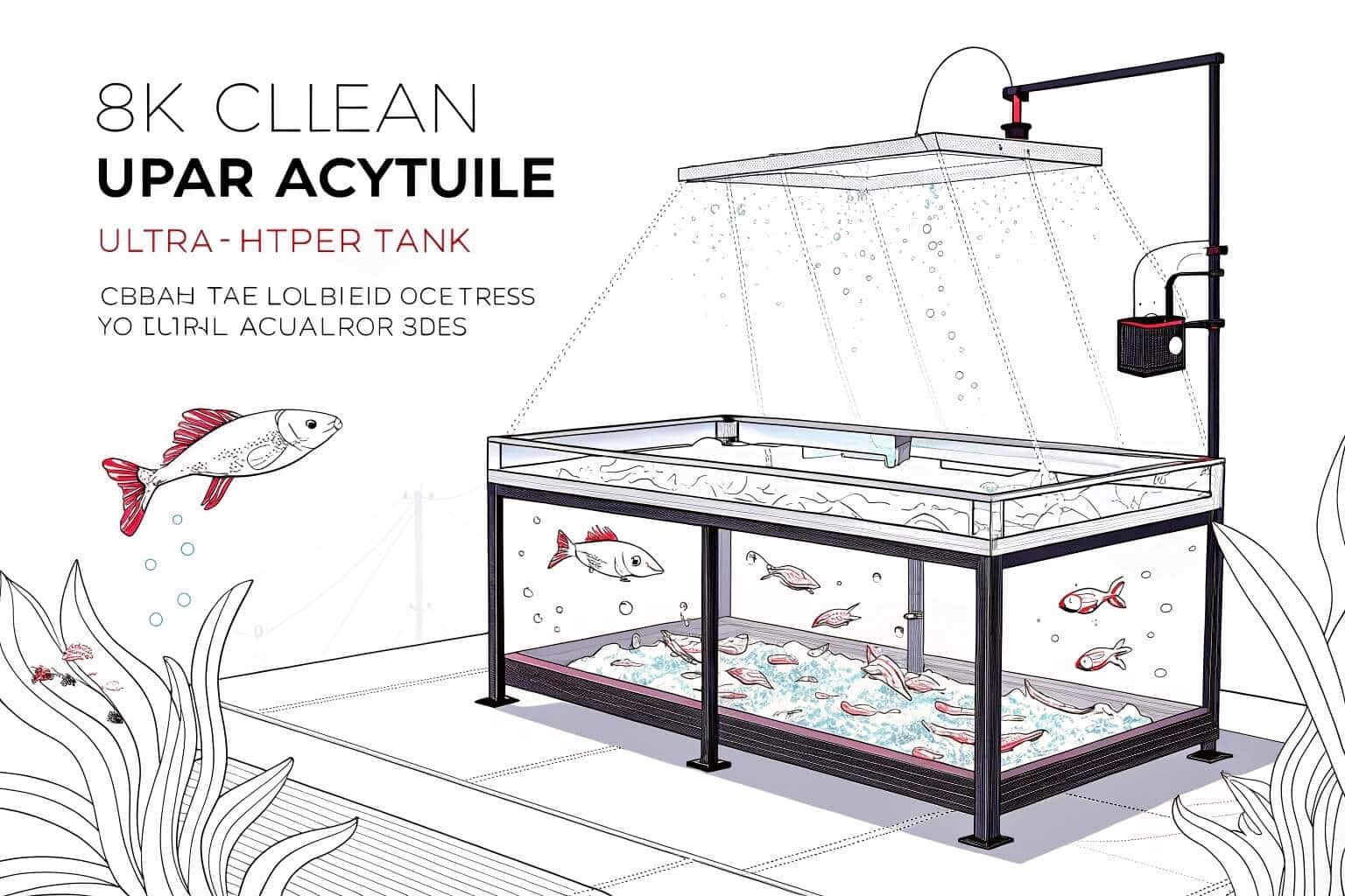 A thriving fish farm with clear water