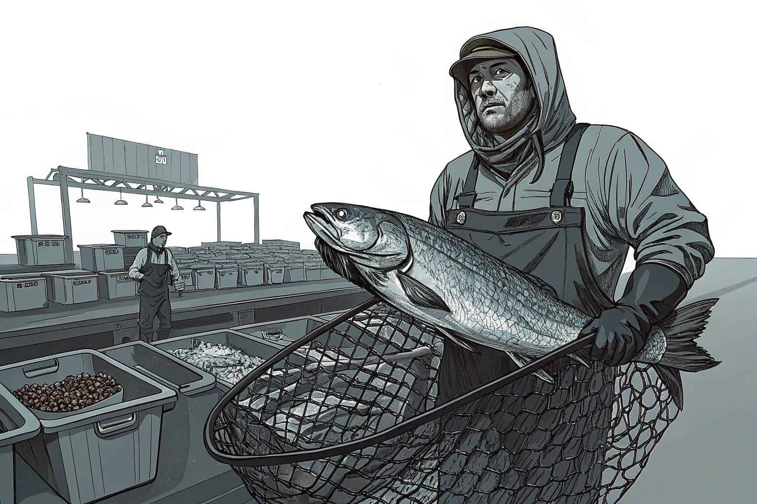 A harvest of large, healthy fish ready for market