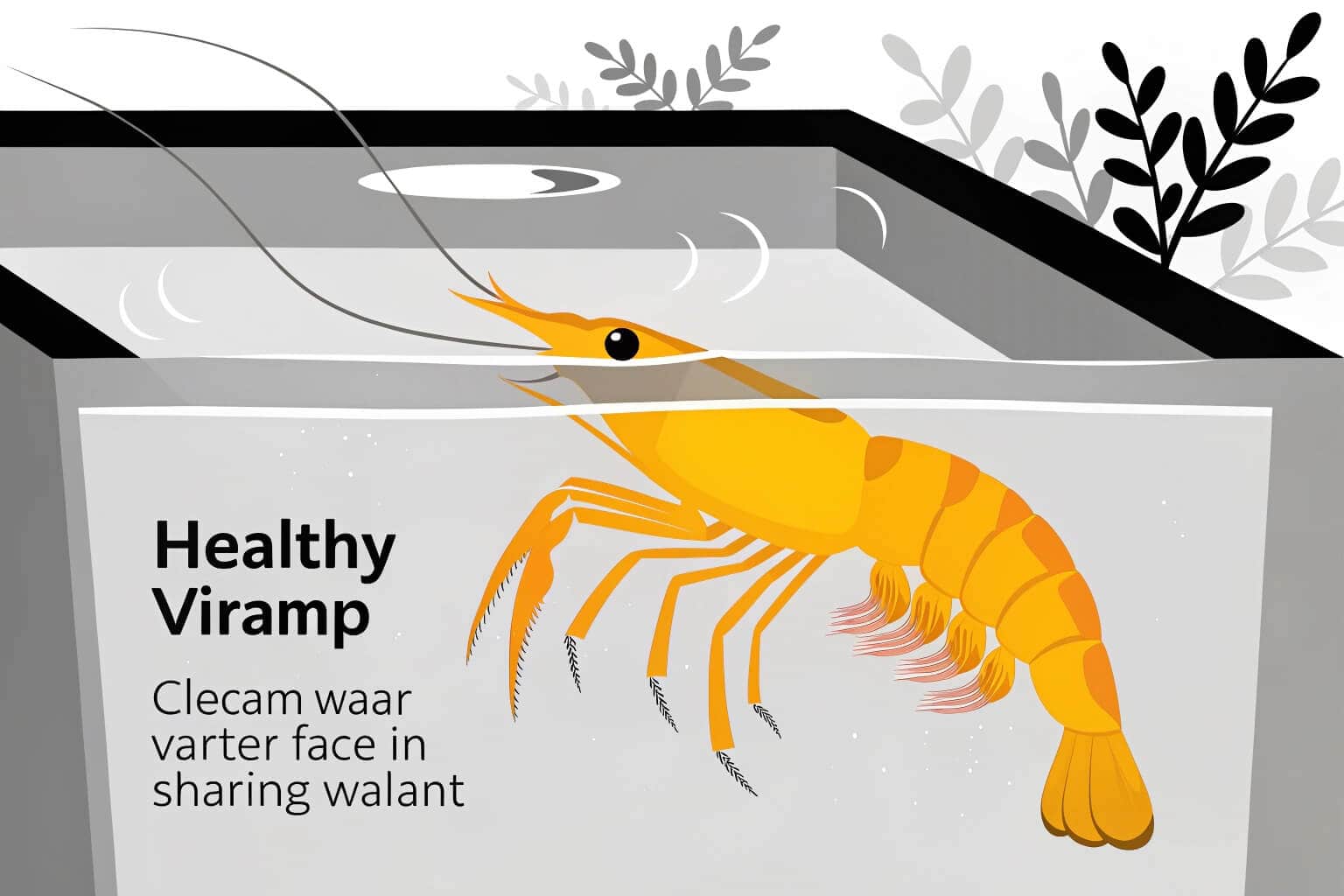 Close-up of healthy shrimp being farmed