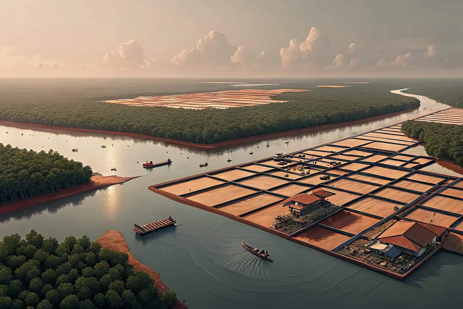 Shrimp farming in Vietnam as an example for AP Human Geography