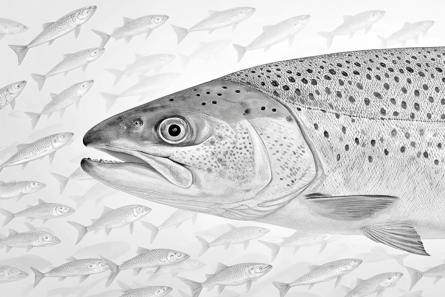 A fish with visible signs of disease