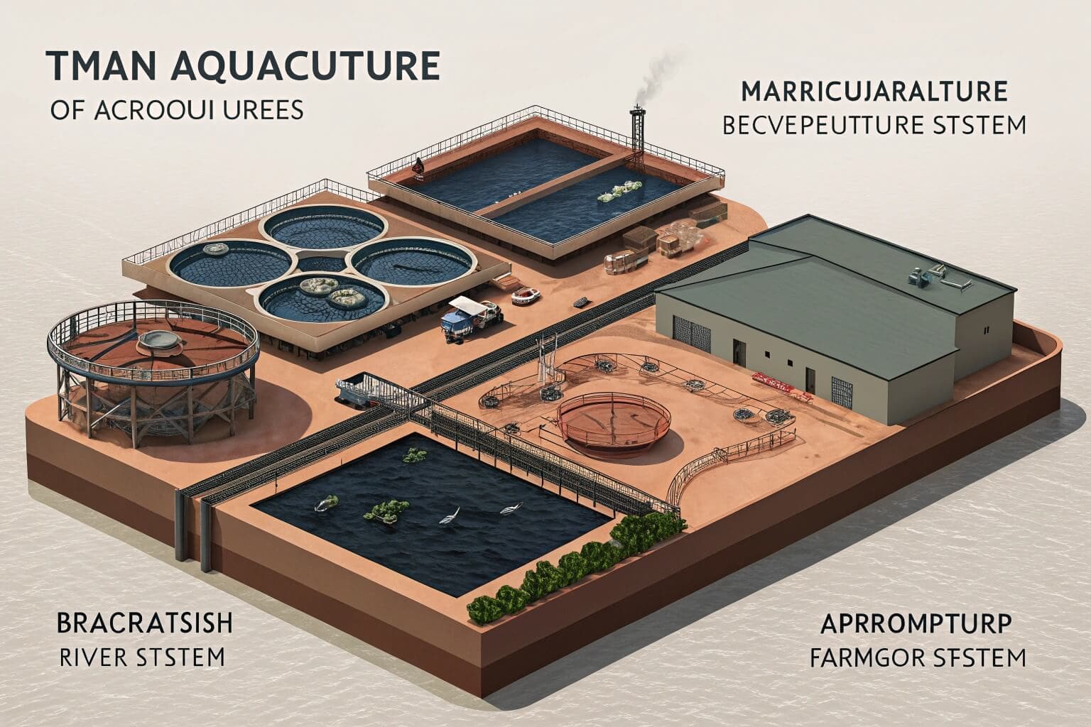 The four types of aquaculture systems
