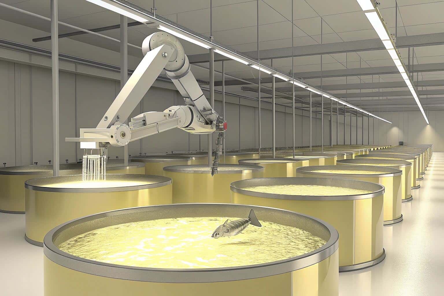 A modern, automated fish farm