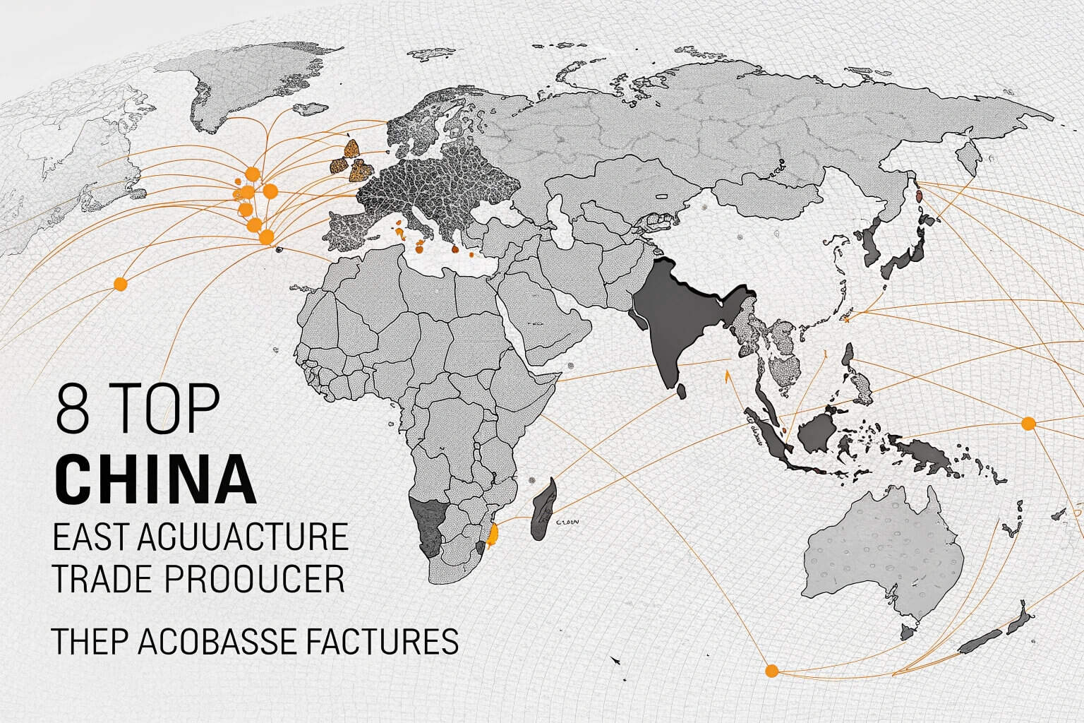 A map highlighting China as the top aquaculture producer