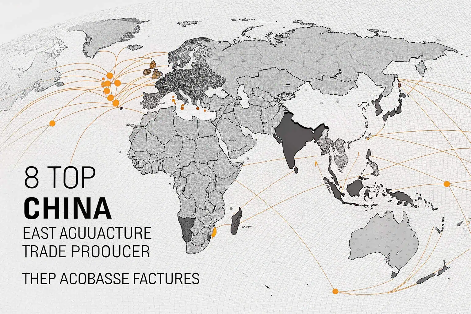 A map highlighting China as the top aquaculture producer