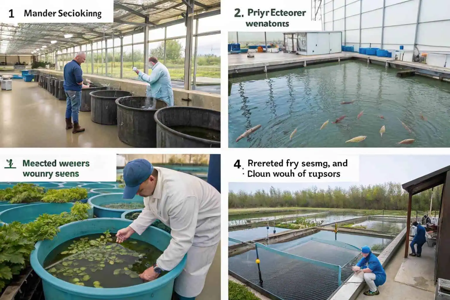 Aquaculture life cycle stages
