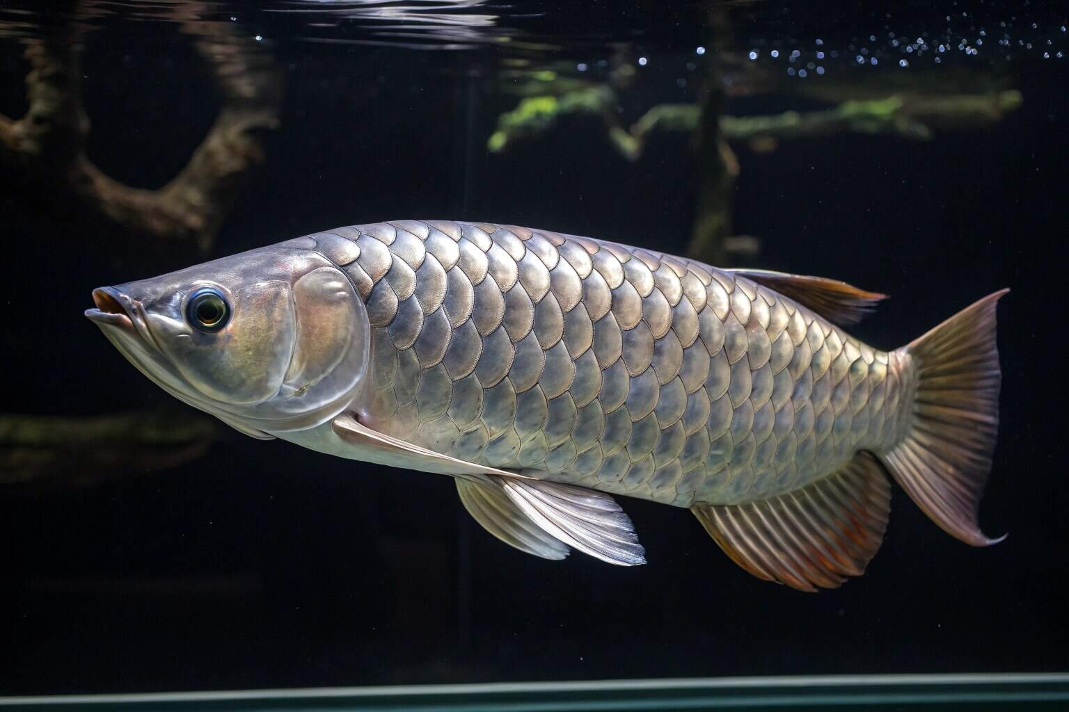 A stunningly patterned Discus fish