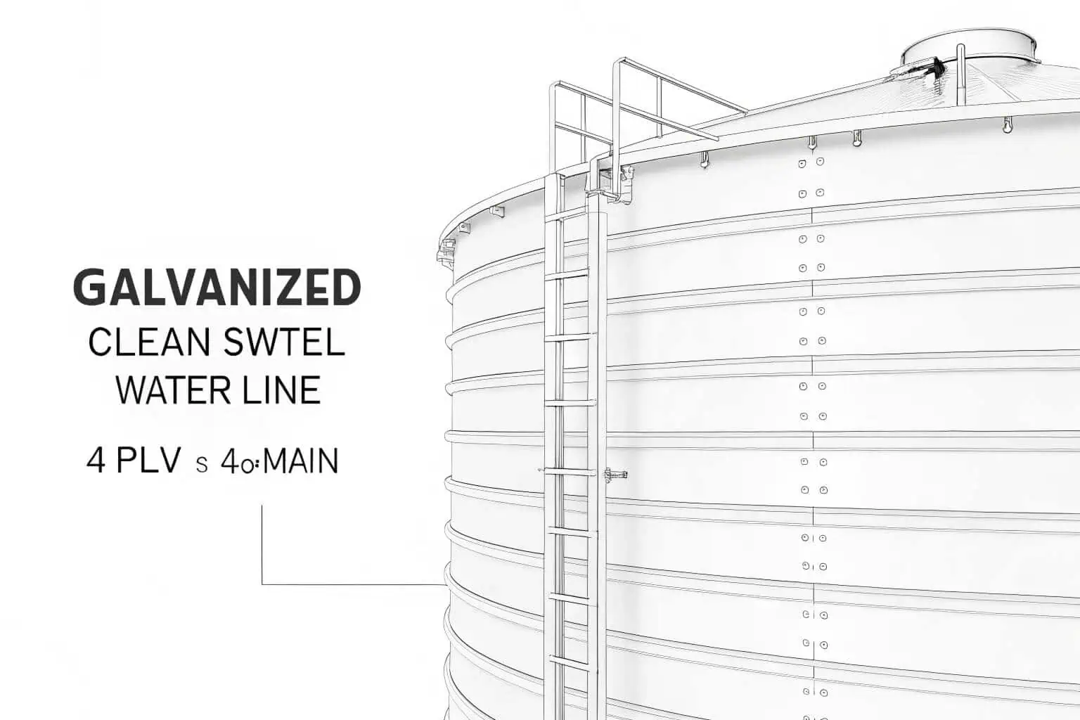 An aerial view of a large-scale aquaculture operation.