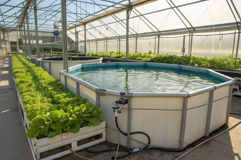 A diagram showing the cycle of sustainable fish farming