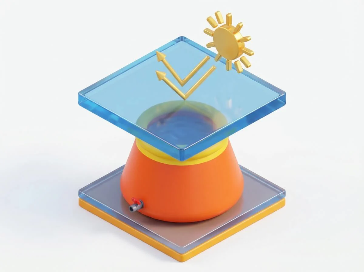 Onion tank protected by a holographic shield and sun icon representing UV resistance