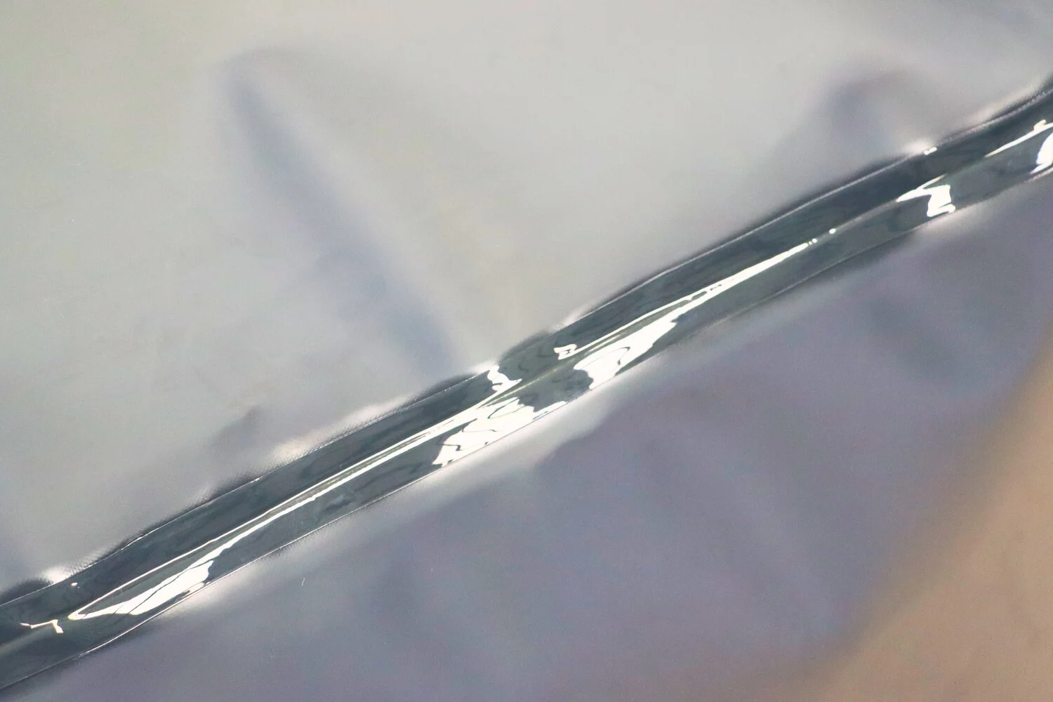 Close-up detail of double-layer reinforced welding seam on Bancy water bladder