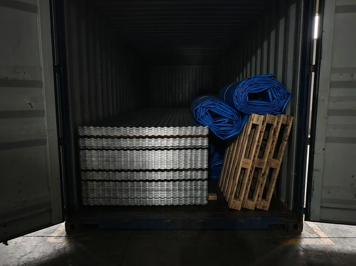 shipping container packing